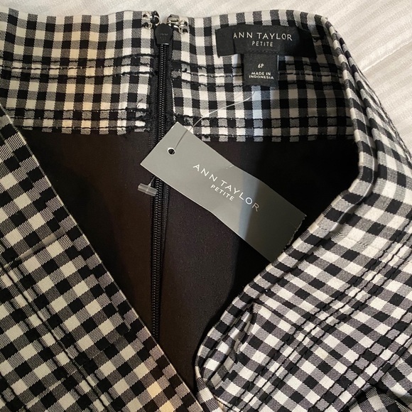 Ann Taylor Pencil Skirt Checkered Plaid 6P - Picture 5 of 10
